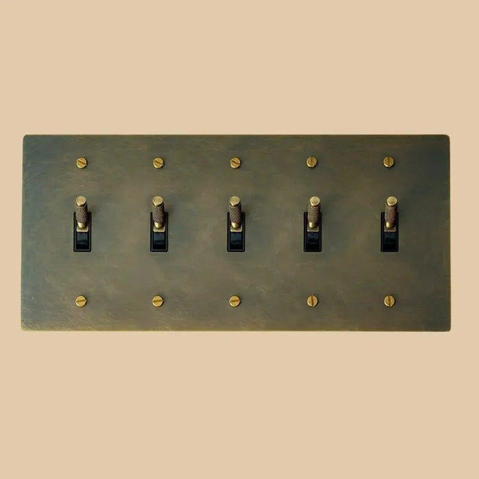 Brass Toggle Switch (1 to 5 Gang) - Simprolos