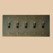 Brass Toggle Switch (1 to 5 Gang) - Simprolos