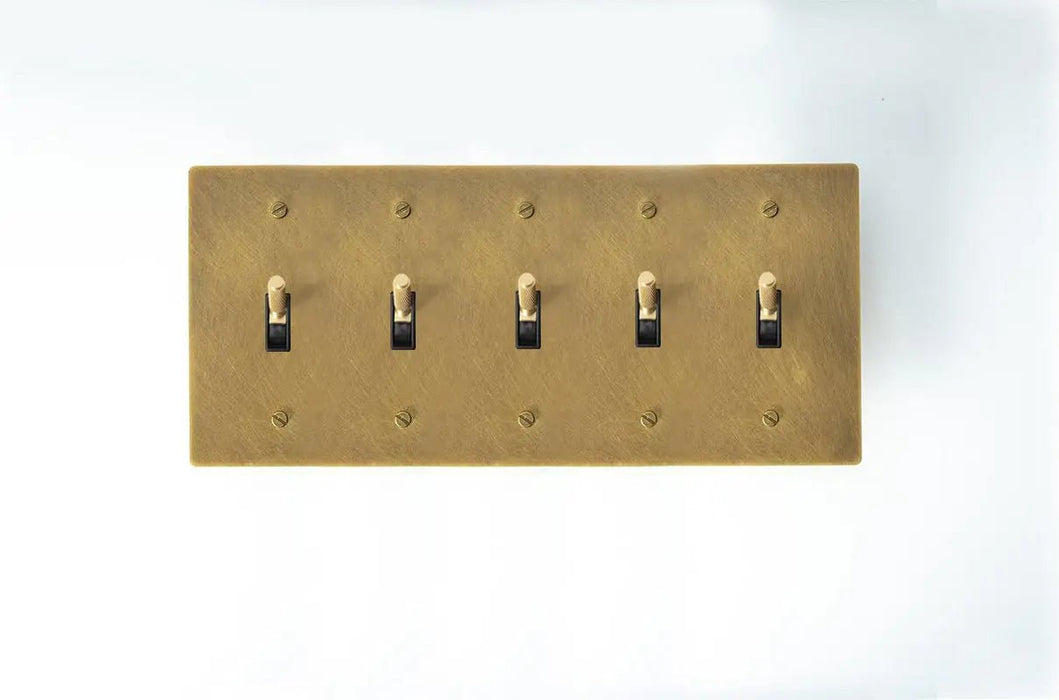 Brass Toggle Switch (1 to 5 Gang) - Simprolos