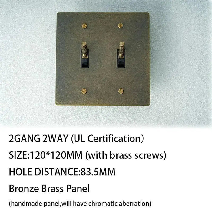 Brass Toggle Switch (1 to 5 Gang) - Simprolos