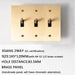 Brass Toggle Switch (1 to 5 Gang) - Simprolos