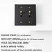 Brass Toggle Switch (1 to 5 Gang) - Simprolos