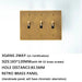 Brass Toggle Switch (1 to 5 Gang) - Simprolos