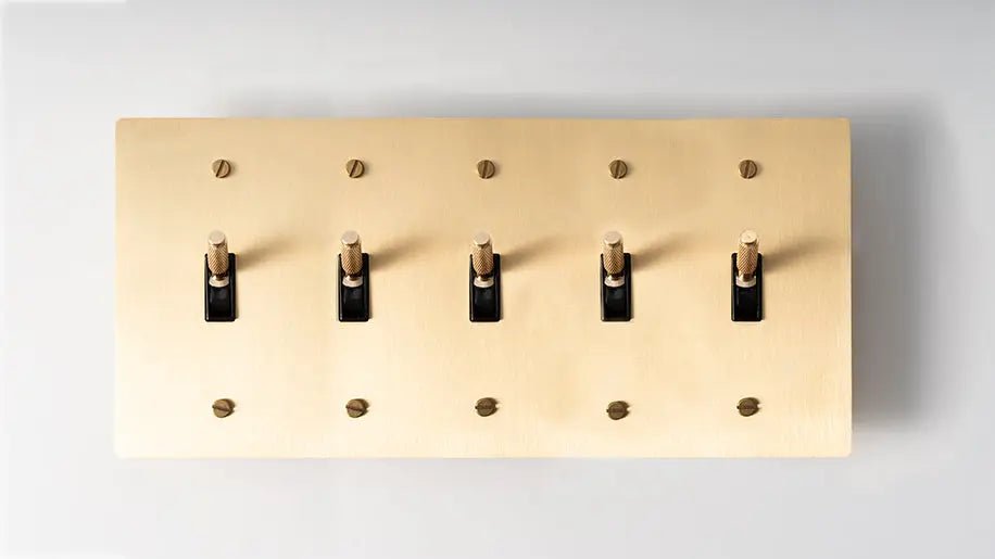 Brass Toggle Switch (1 to 5 Gang) - Simprolos