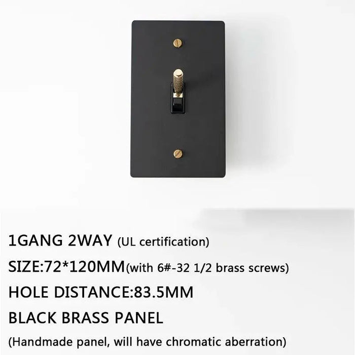 Brass Toggle Switch (1 to 5 Gang) - Simprolos