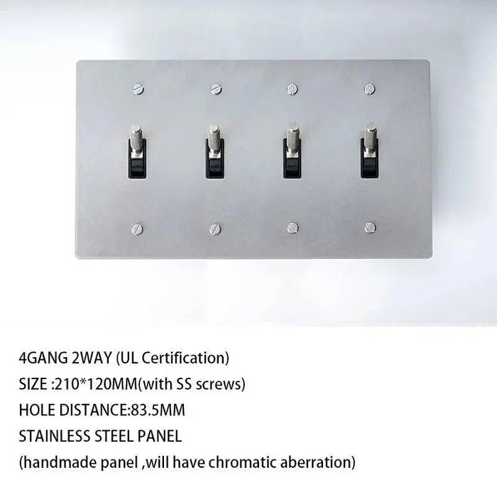 Brass Toggle Switch (1 to 5 Gang) - Simprolos