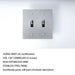 Brass Toggle Switch (2 - Gang) - Simprolos