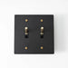 Brass Toggle Switch (2 - Gang) - Simprolos