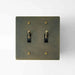 Brass Toggle Switch (2 - Gang) - Simprolos