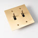 Brass Toggle Switch (2 - Gang) - Simprolos