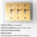 Brass Toggle Switch (3 - Gang) - Simprolos