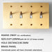 Brass Toggle Switch (4 - Gang) - Simprolos