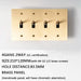 Brass Toggle Switch (4 - Gang) - Simprolos