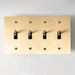 Brass Toggle Switch (4 - Gang) - Simprolos