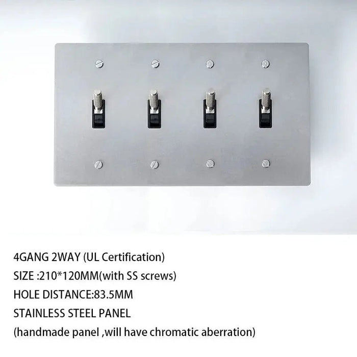 Brass Toggle Switch (4 - Gang) - Simprolos