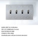 Brass Toggle Switch (4 - Gang) - Simprolos