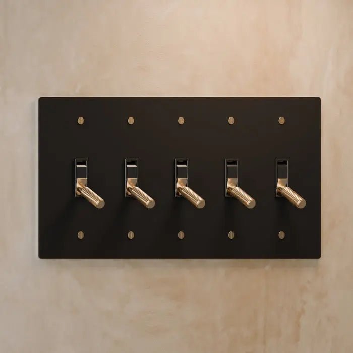 Brass Toggle Switch (5 - Gang) - Simprolos