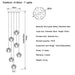 Bubble Crystal Ball Staircase Chandelier - Simprolos