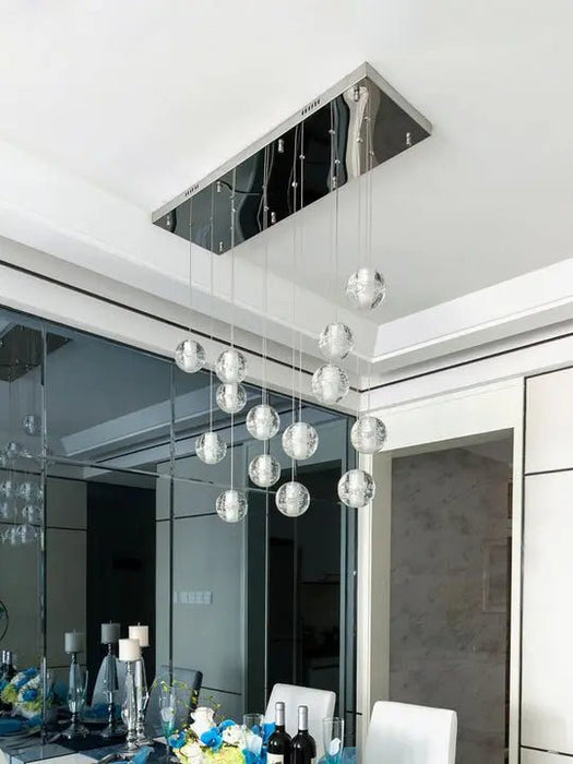 Bubble Crystal Ball Staircase Chandelier - Simprolos