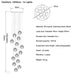 Bubble Crystal Ball Staircase Chandelier - Simprolos