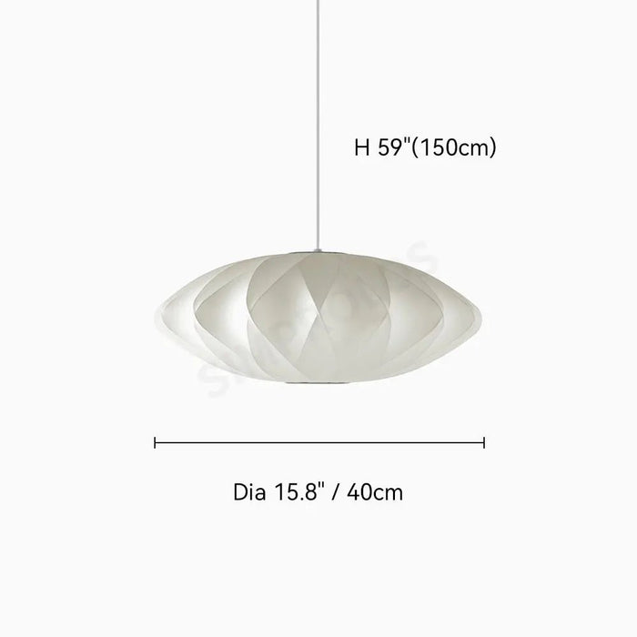 Bubble Mulberry Silk Pendant Lamp - Simprolos