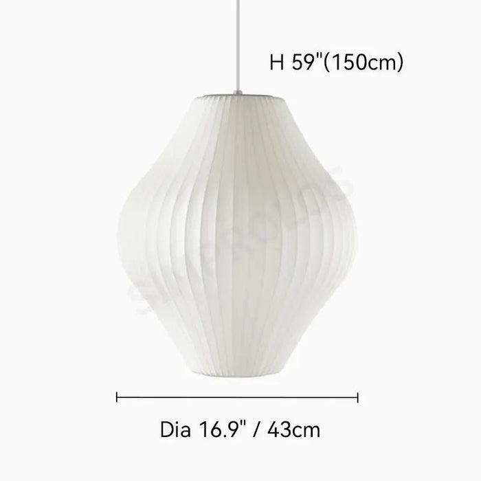 Bubble Mulberry Silk Pendant Lamp - Simprolos