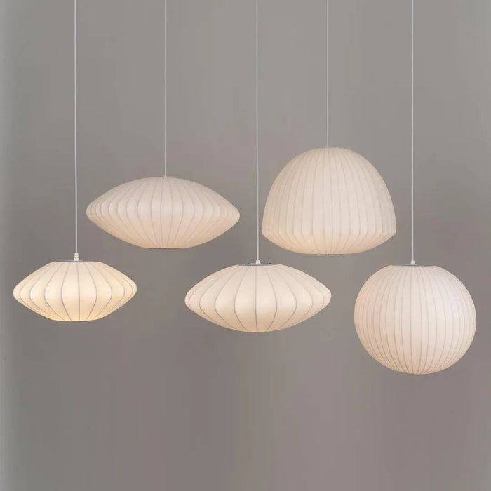 Bubble Mulberry Silk Pendant Lamp - Simprolos