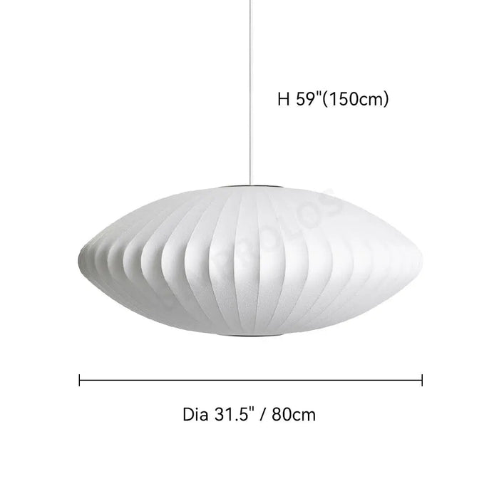 Bubble Mulberry Silk Pendant Lamp - Simprolos