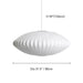 Bubble Mulberry Silk Pendant Lamp - Simprolos