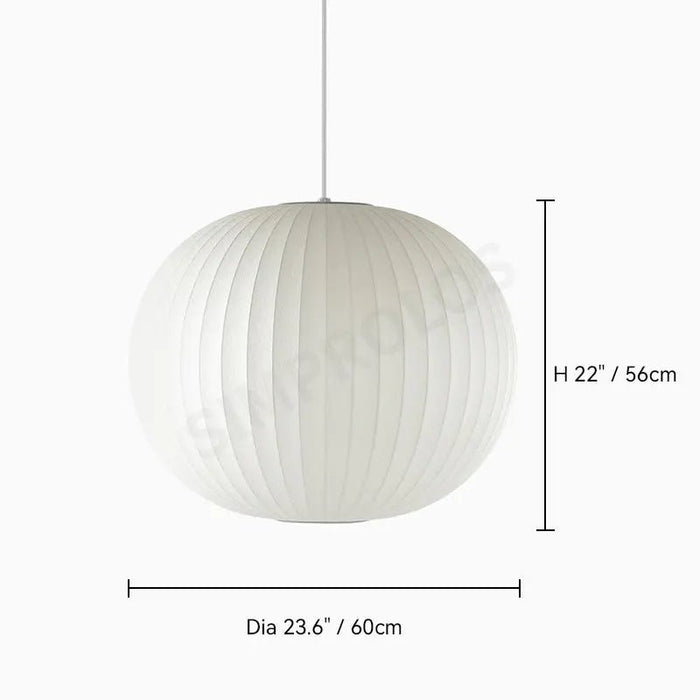 Bubble Mulberry Silk Pendant Lamp - Simprolos