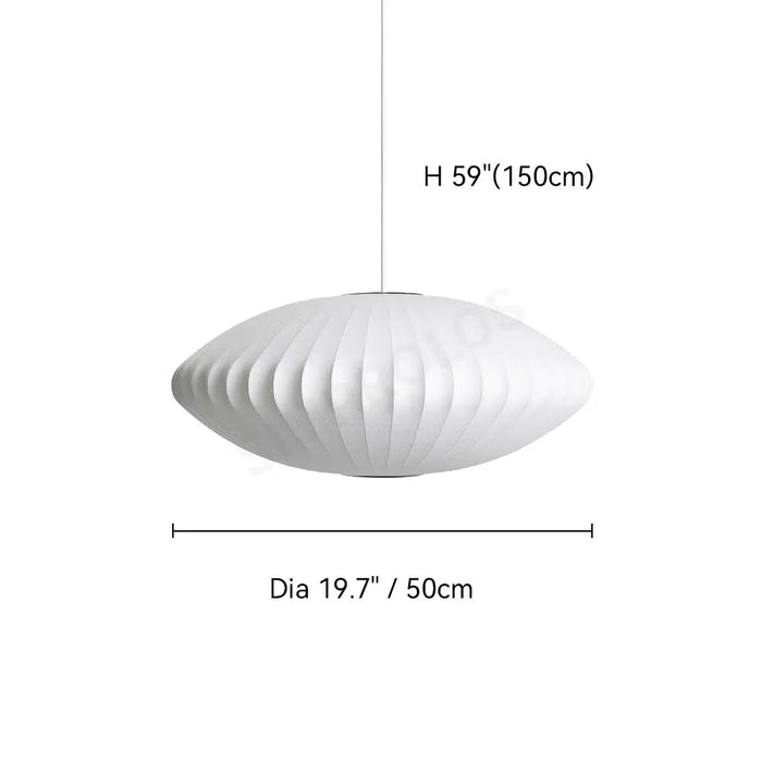Bubble Mulberry Silk Pendant Lamp - Simprolos