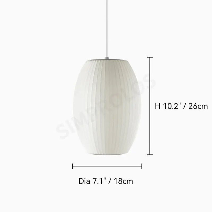 Bubble Mulberry Silk Pendant Lamp - Simprolos