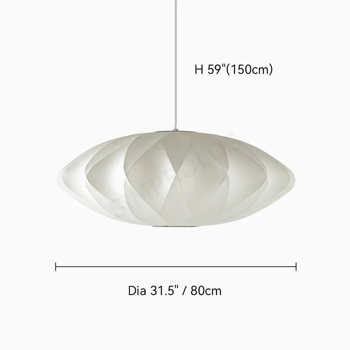 Bubble Mulberry Silk Pendant Lamp - Simprolos