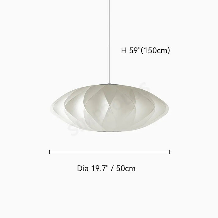 Bubble Mulberry Silk Pendant Lamp - Simprolos