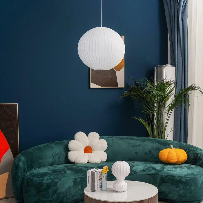 Bubble Mulberry Silk Pendant Lamp - Simprolos