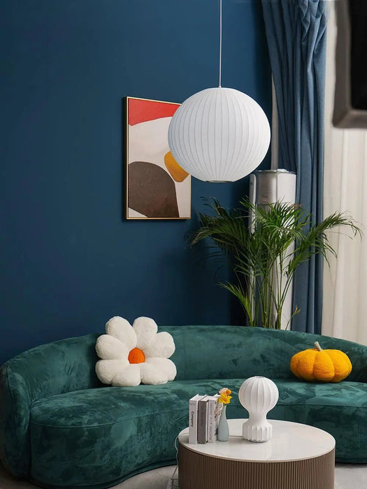 Bubble Mulberry Silk Pendant Lamp - Simprolos
