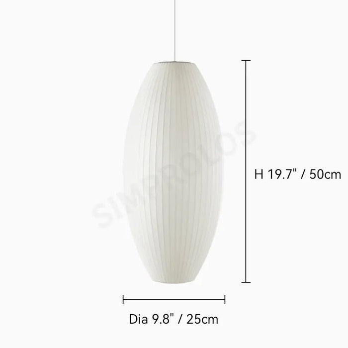 Bubble Mulberry Silk Pendant Lamp - Simprolos