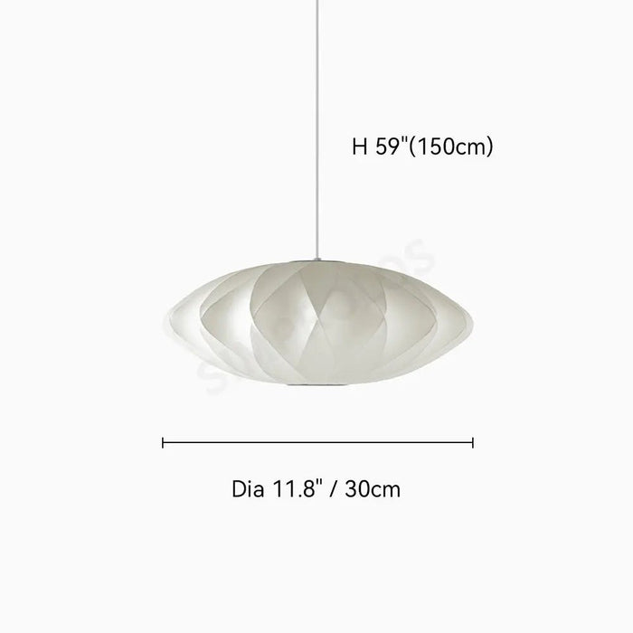 Bubble Mulberry Silk Pendant Lamp - Simprolos