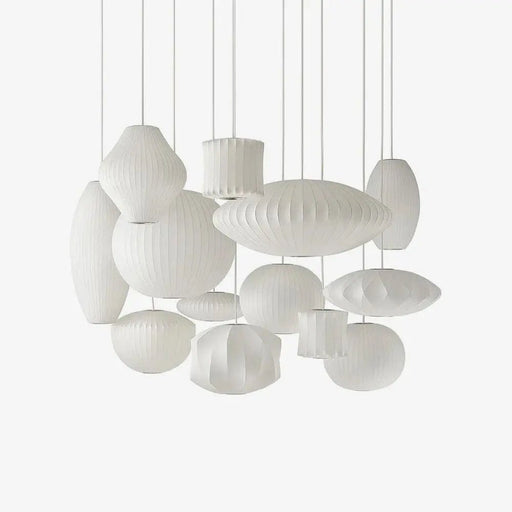 Bubble Mulberry Silk Pendant Lamp - Simprolos