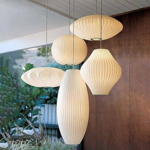 Bubble Mulberry Silk Pendant Lamp - Simprolos