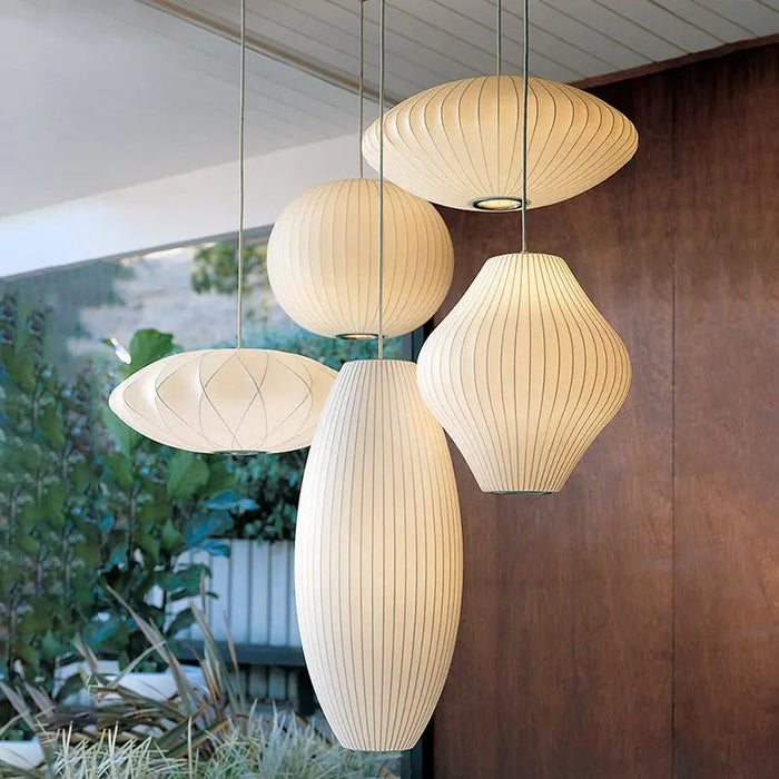 Bubble Mulberry Silk Pendant Lamp - Simprolos