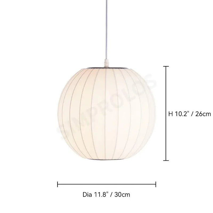 Bubble Mulberry Silk Pendant Lamp - Simprolos