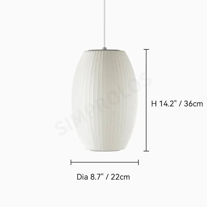 Bubble Mulberry Silk Pendant Lamp - Simprolos