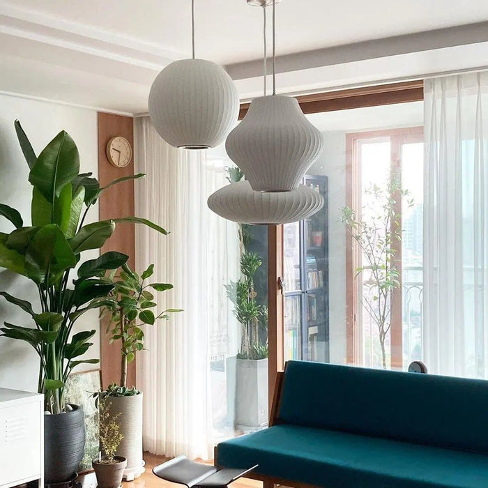 Bubble Mulberry Silk Pendant Lamp - Simprolos