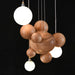 Bubble Wood Balls Chandelier - Simprolos