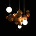 Bubble Wood Balls Chandelier - Simprolos
