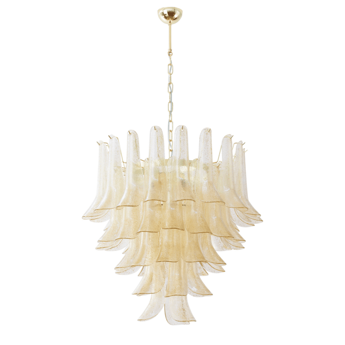 Glass Amber Lily Chandelier Vakkerlight