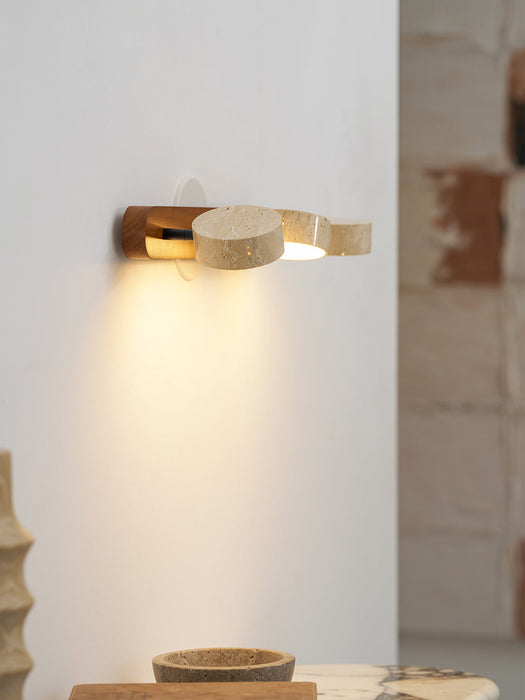 Travertine Duo Wall Light Simprolos