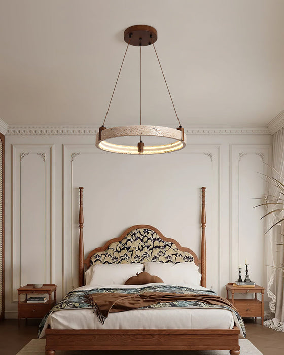 Celestial Orbit Travertine Chandelier Simprolos