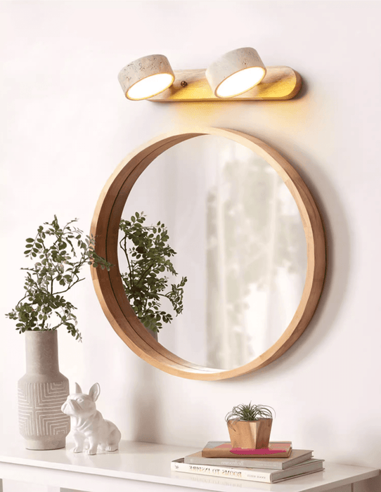 Travertine Duo Rechargeable Wall Light Simprolos